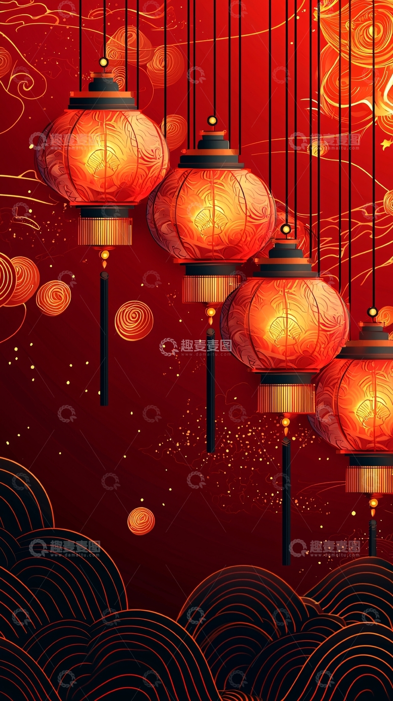 高清大图下载【趣麦麦图】红灯笼