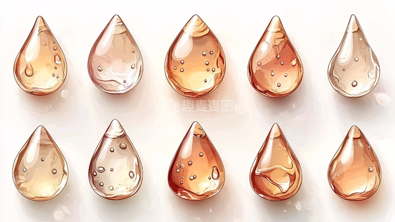 高清大图下载【趣麦麦图】透明液体水滴素材