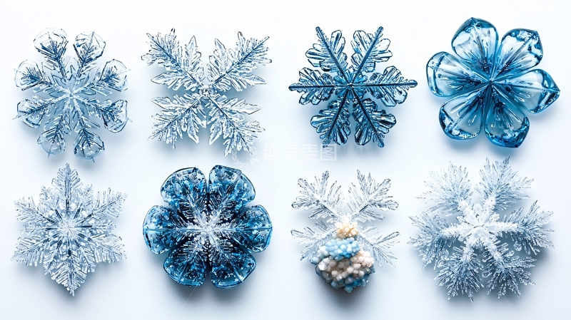高清大图下载【趣麦麦图】高清雪花特写