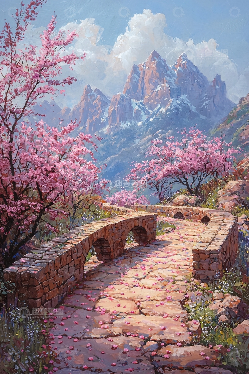 高清大图下载【趣麦麦图】粉色桃花