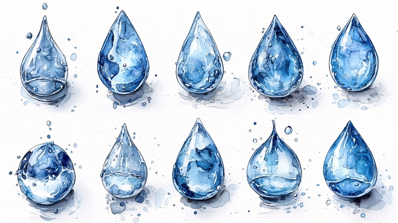 高清大图下载【趣麦麦图】蓝色水滴