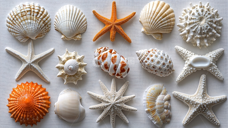 高清大图下载【趣麦麦图】贝壳