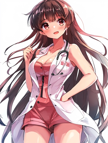 长发红瞳女医生