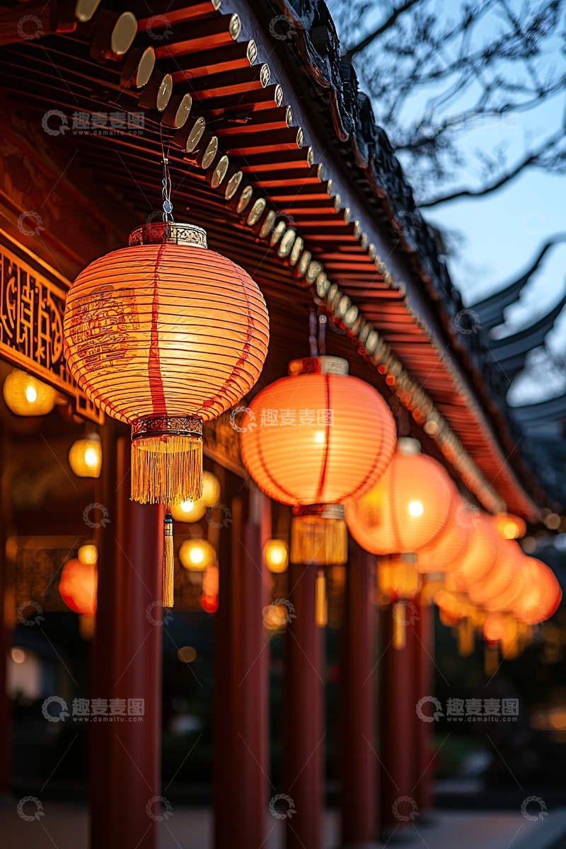 高清大图下载【趣麦麦图】中式宫灯