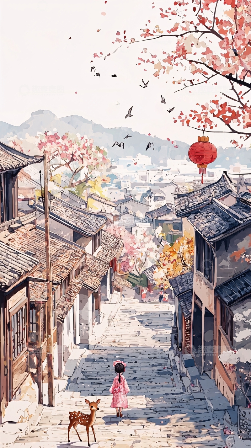 高清大图下载【趣麦麦图】水墨江南小镇