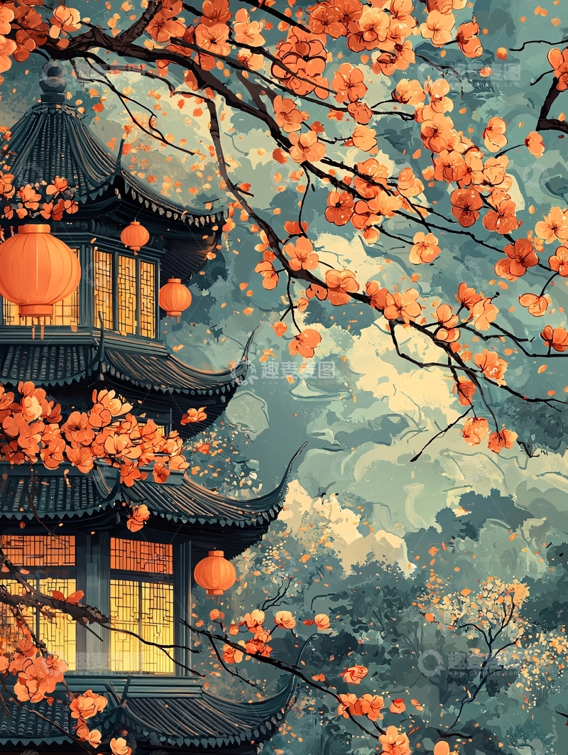 高清大图下载【趣麦麦图】古风建筑