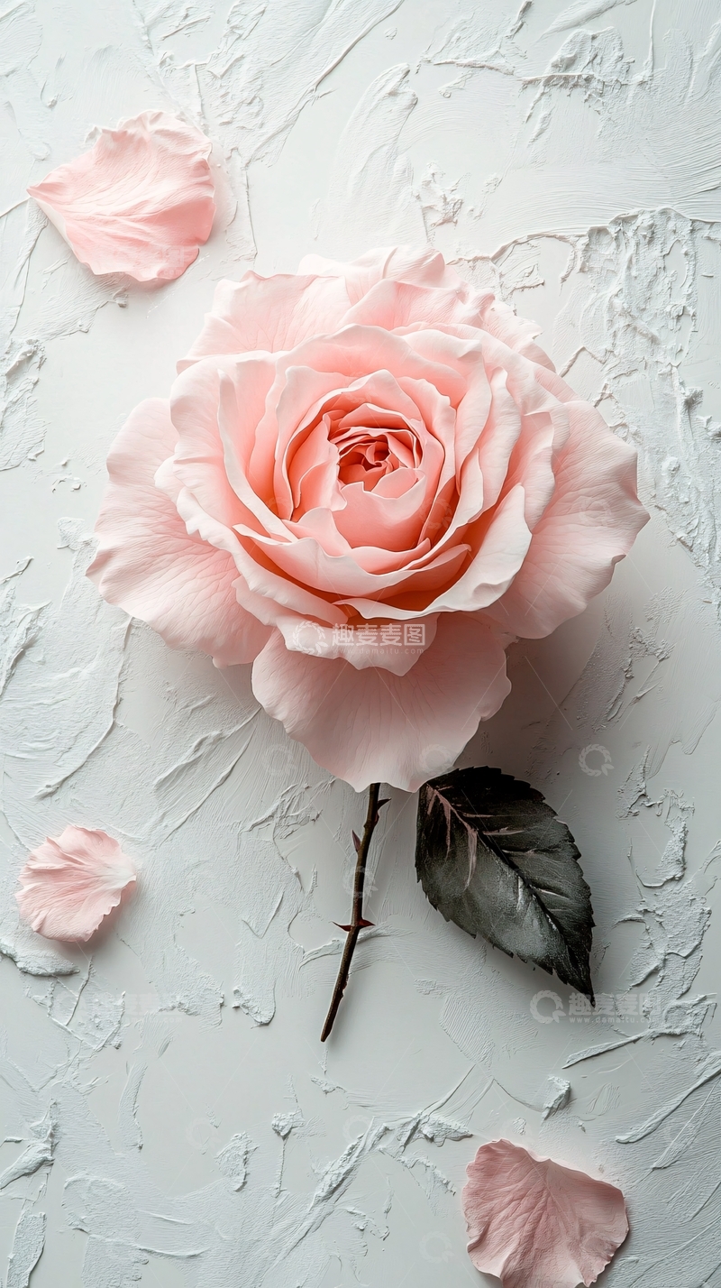 高清大图下载【趣麦麦图】粉色玫瑰花
