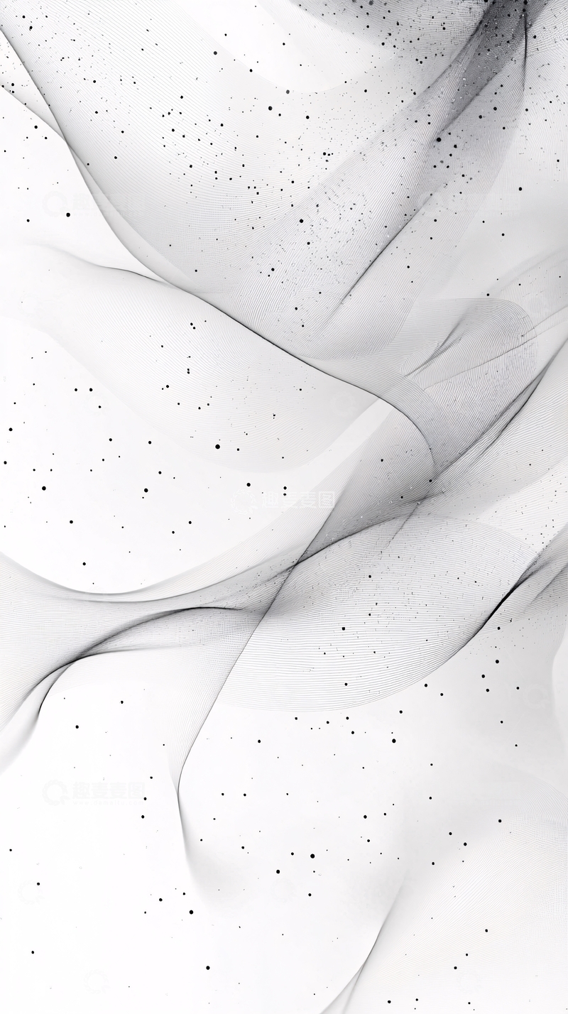 高清大图下载【趣麦麦图】黑白抽象流动背景