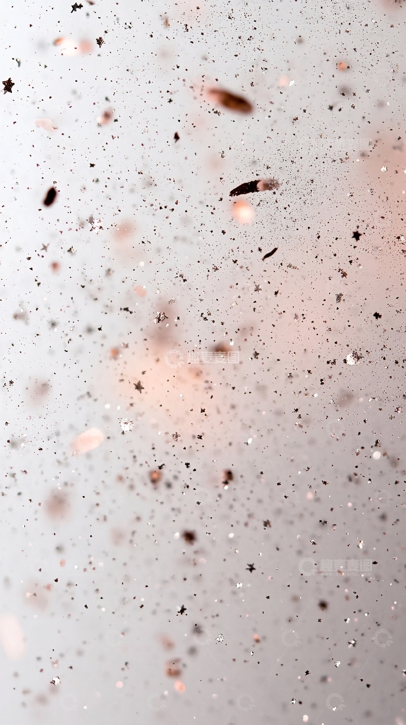 高清大图下载【趣麦麦图】粉色金色闪光粒子