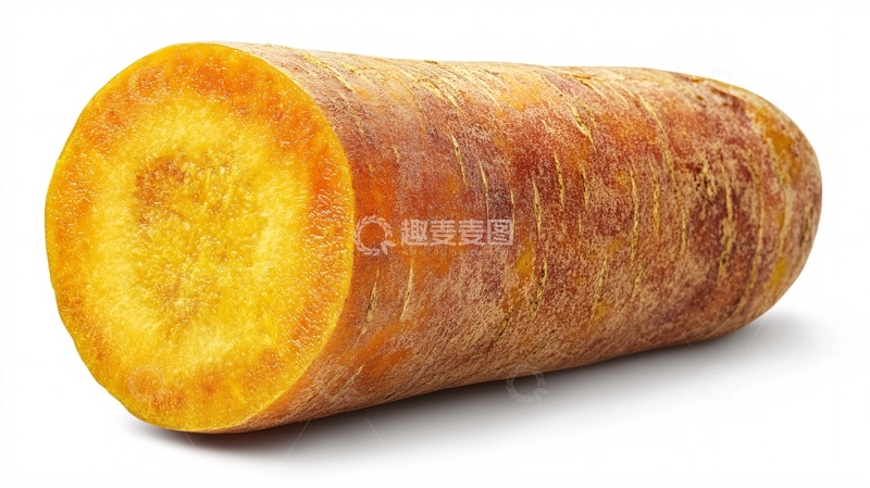 高清大图下载【趣麦麦图】新鲜金黄胡萝卜切面特写