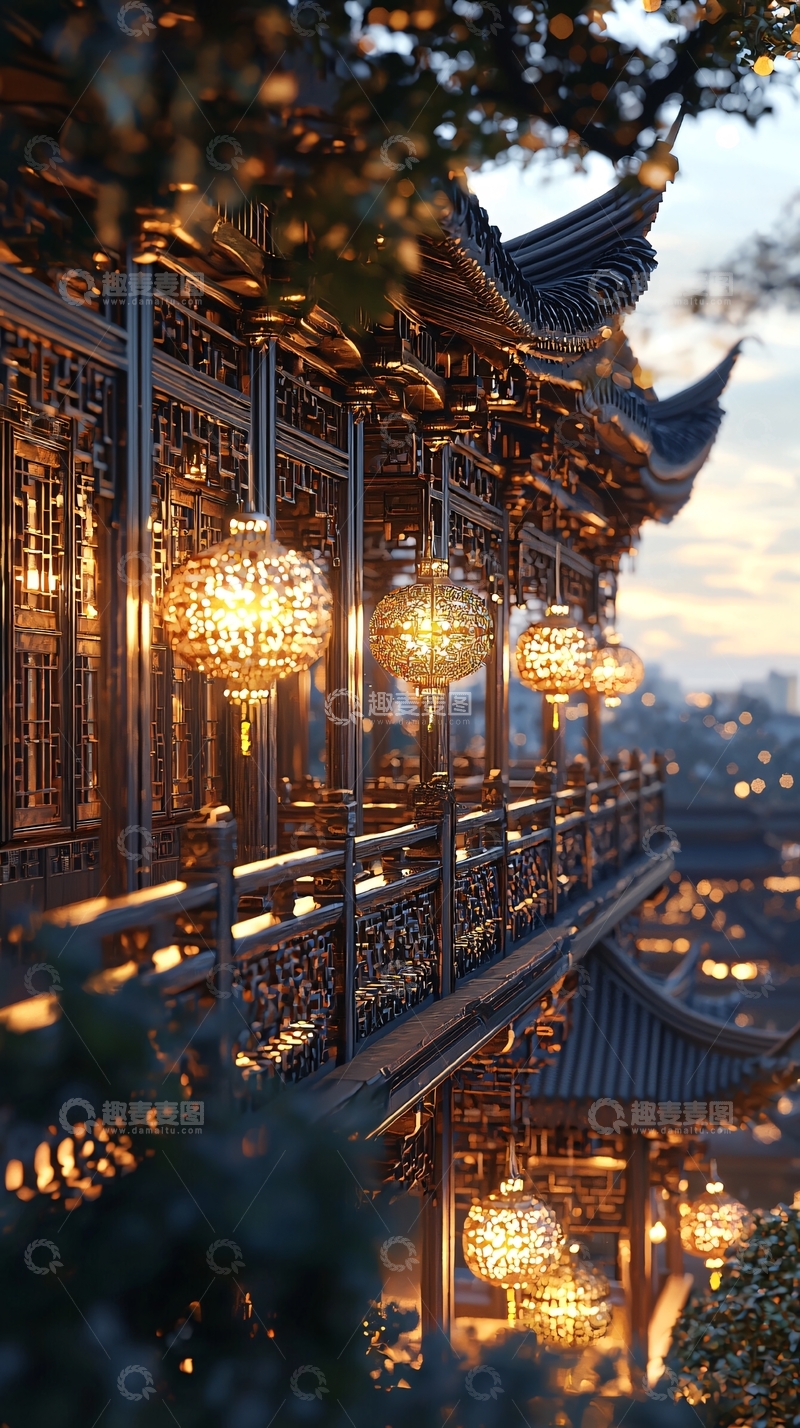 高清大图下载【趣麦麦图】中式建筑