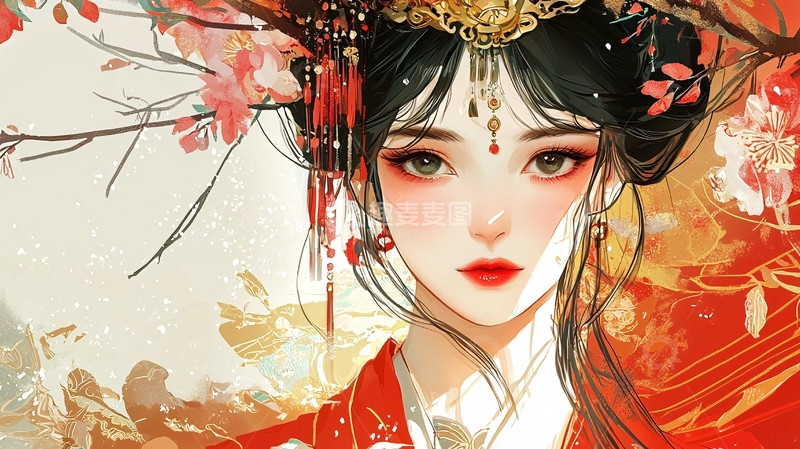 高清大图下载【趣麦麦图】古风美女