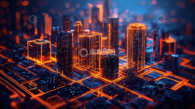 高清大图下载【趣麦麦图】未来科技感城市