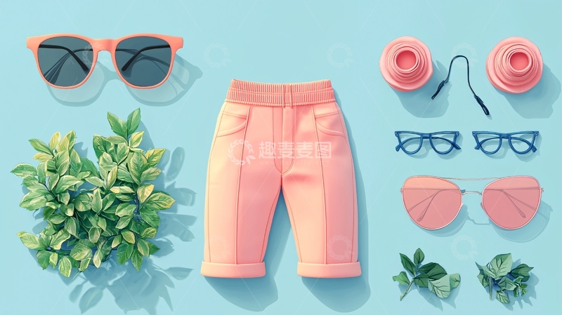 高清大图下载【趣麦麦图】粉色穿搭