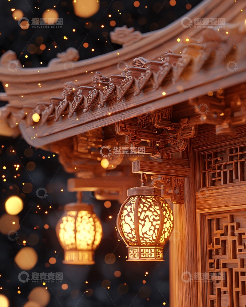 高清大图下载【趣麦麦图】中式建筑