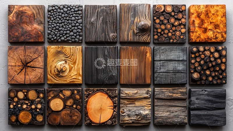 高清大图下载【趣麦麦图】木头纹理拼接图