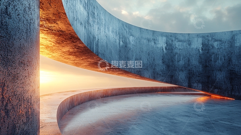 高清大图下载【趣麦麦图】抽象混凝土建筑