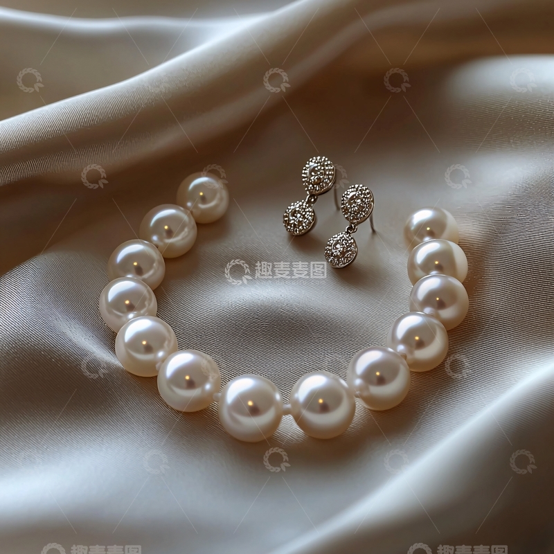 高清大图下载【趣麦麦图】珍珠手镯