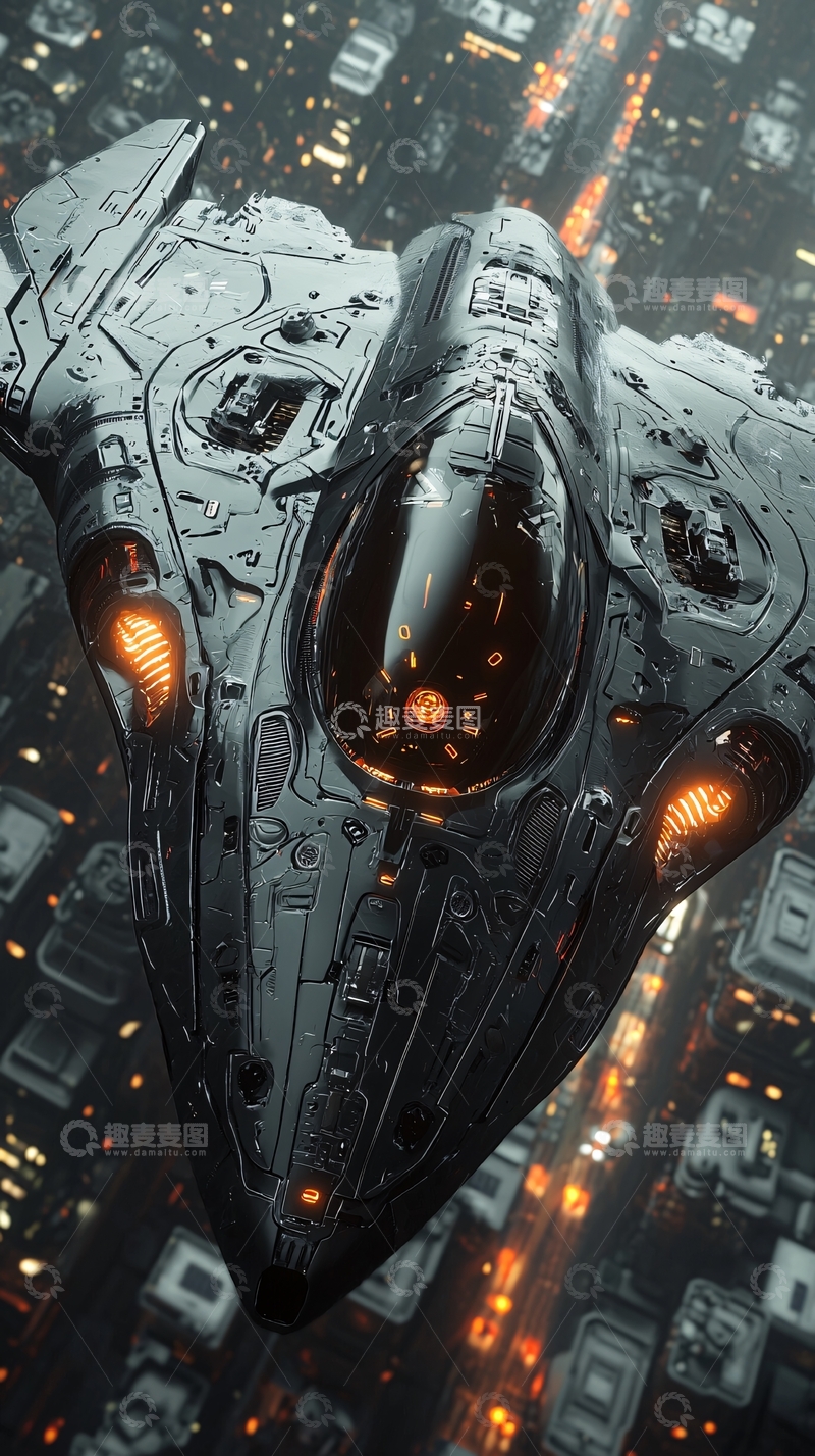 高清大图下载【趣麦麦图】未来科幻飞船