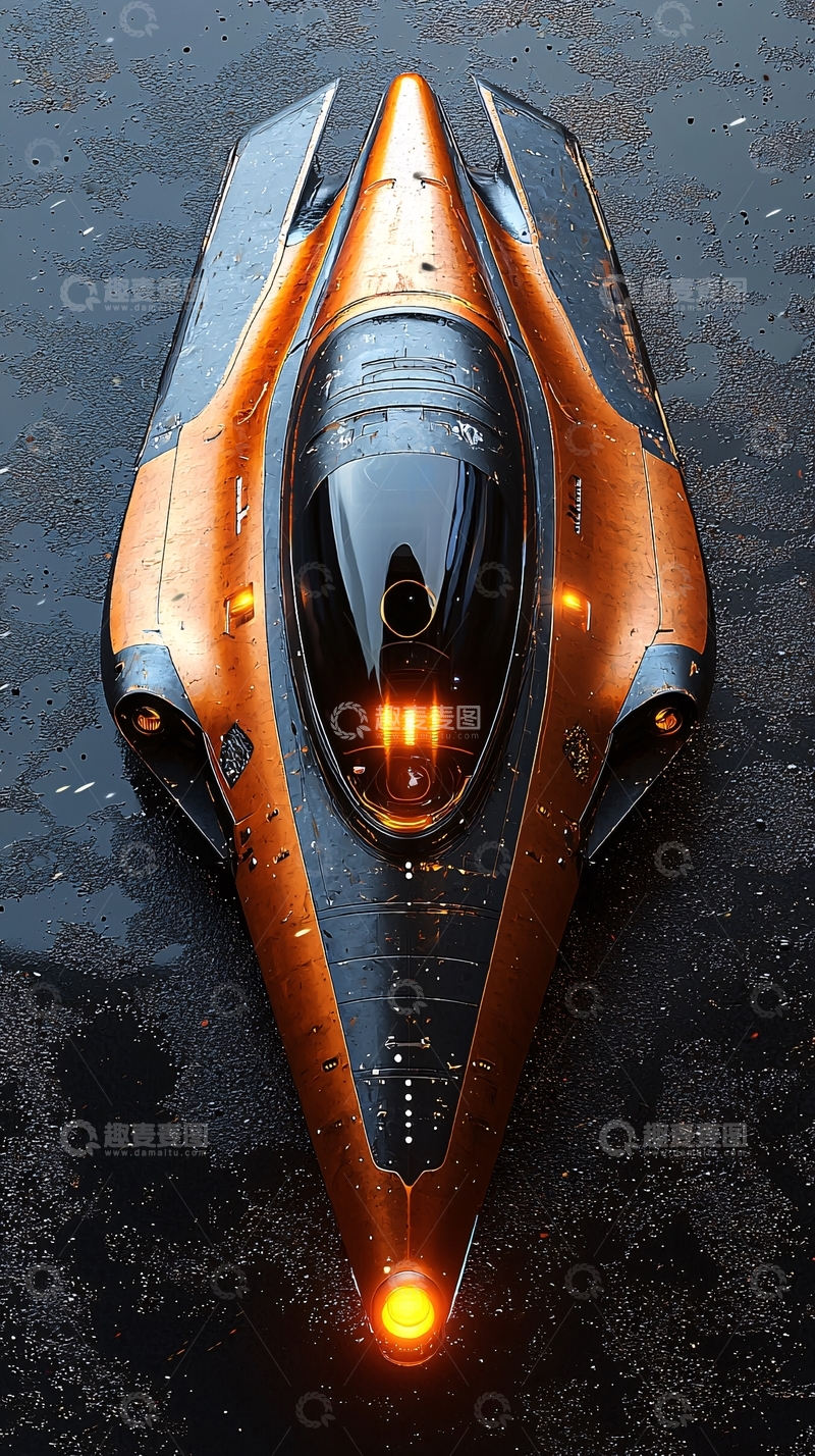 高清大图下载【趣麦麦图】未来感太空飞船