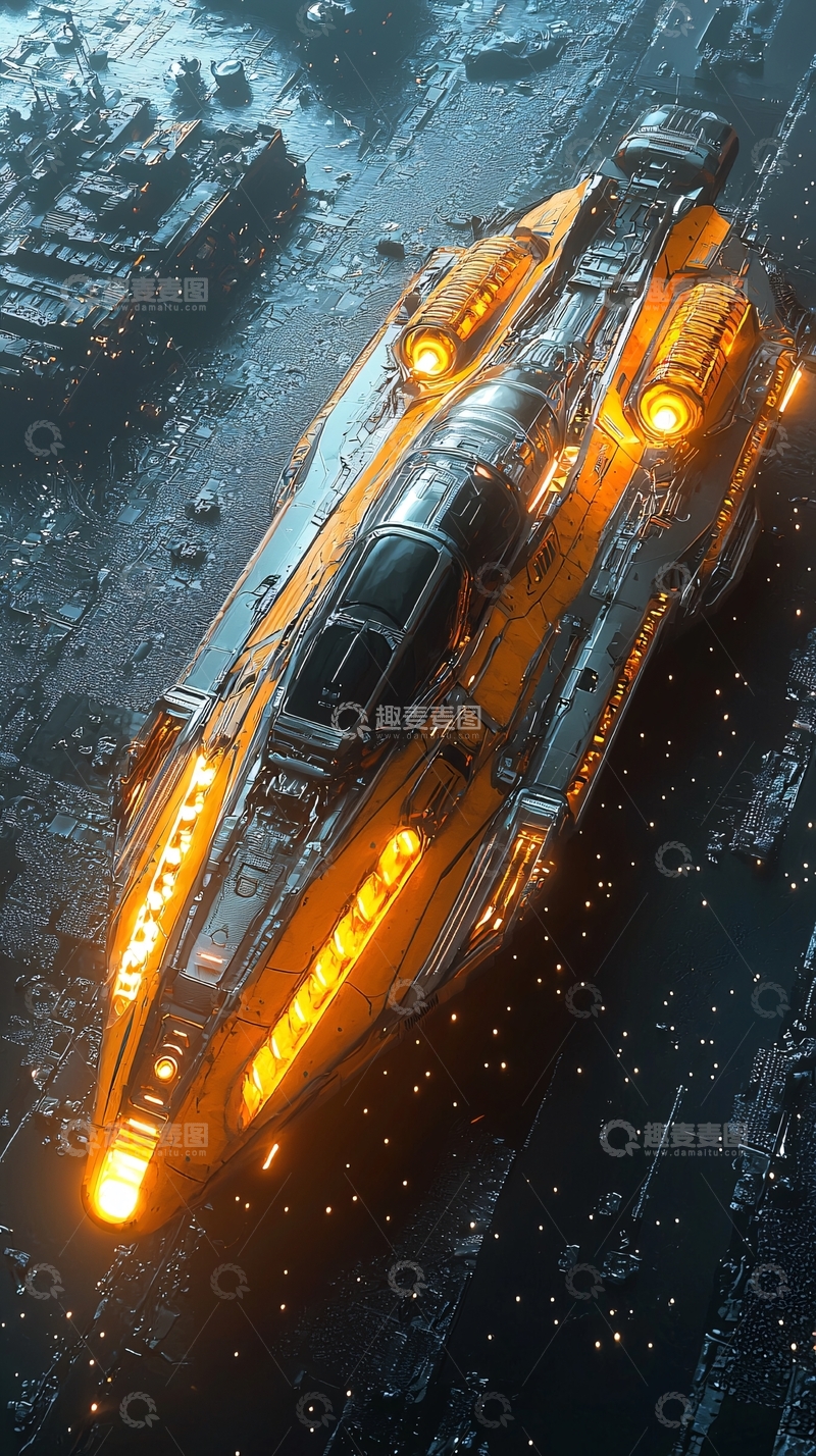 高清大图下载【趣麦麦图】未来科幻飞船