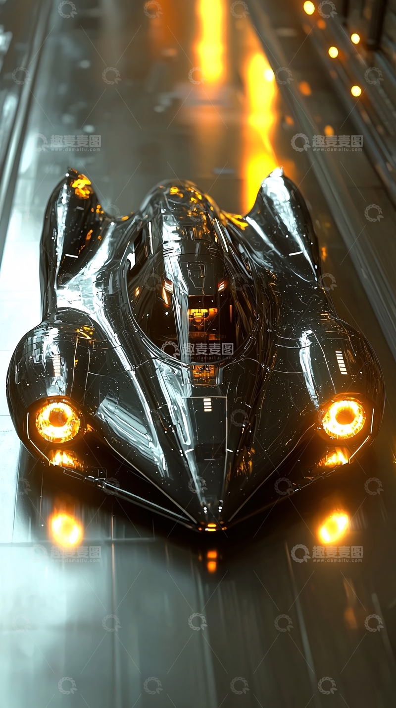 高清大图下载【趣麦麦图】未来感赛车
