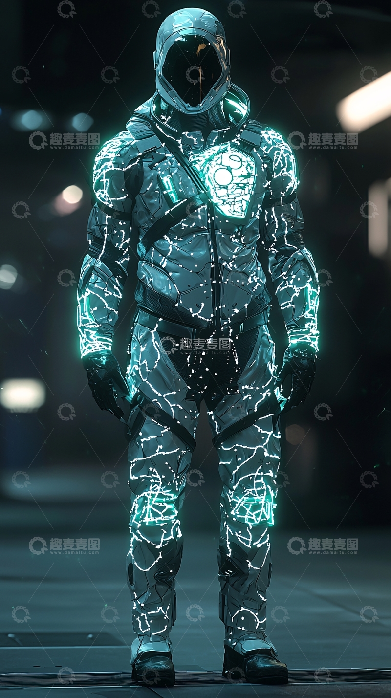 高清大图下载【趣麦麦图】未来科技战士