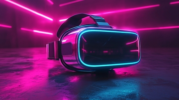 炫酷科幻虚拟现实头显