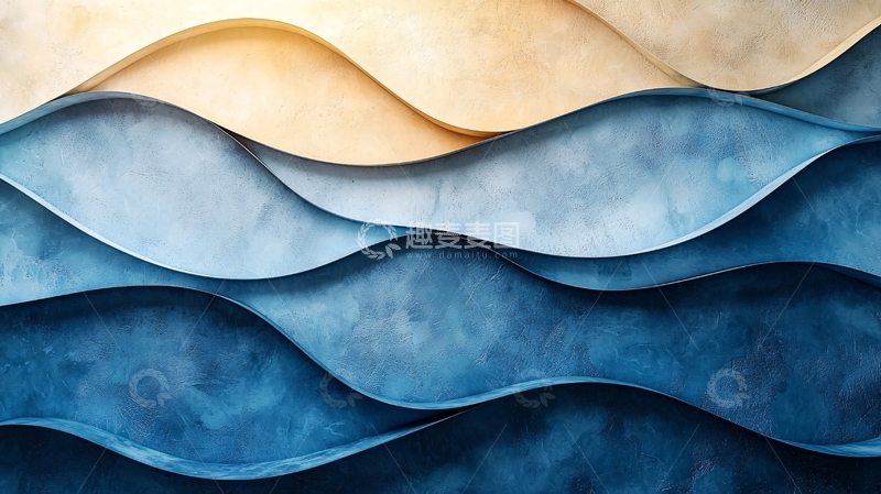 高清大图下载【趣麦麦图】抽象波浪