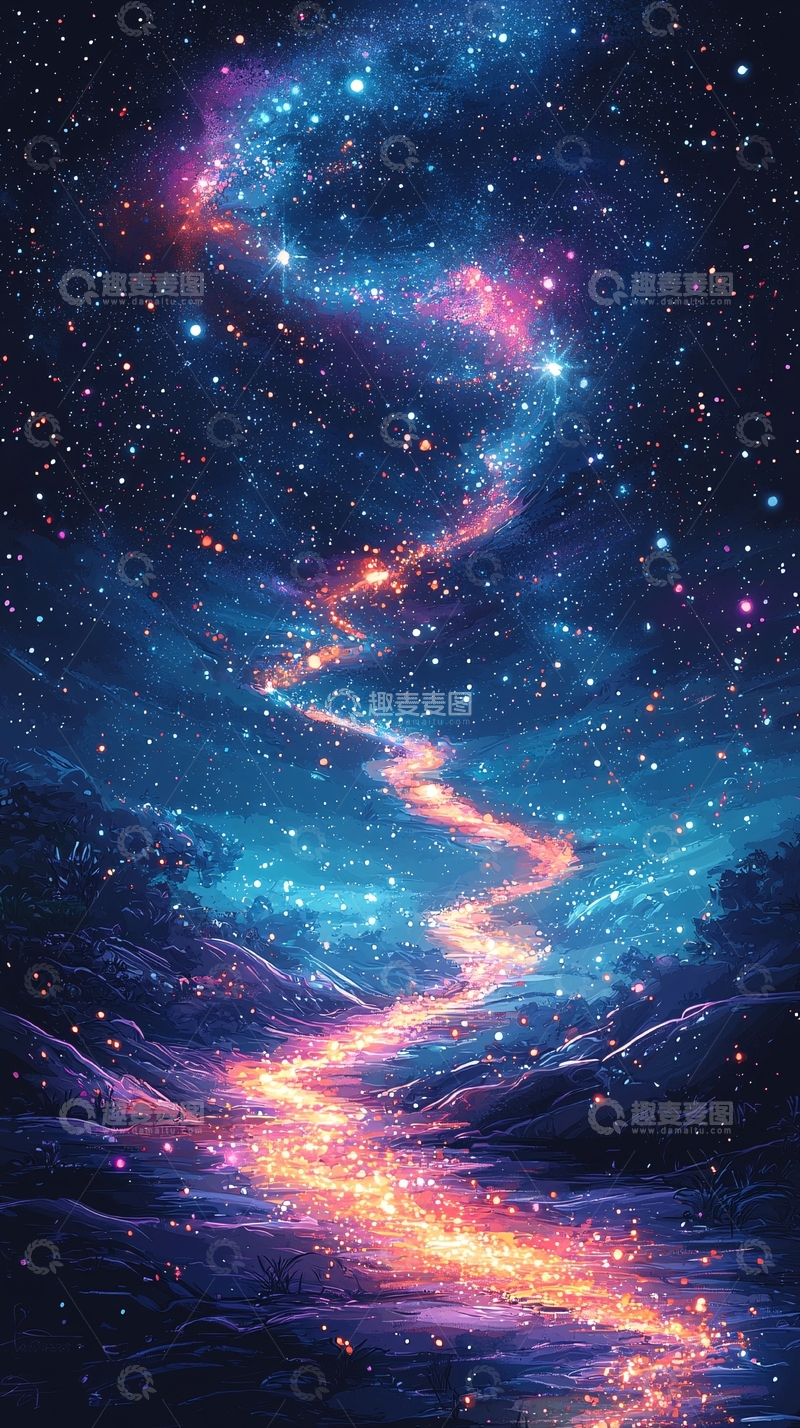 高清大图下载【趣麦麦图】梦幻星河