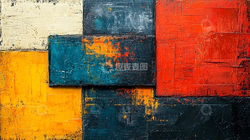 高清大图下载【趣麦麦图】抽象拼贴画