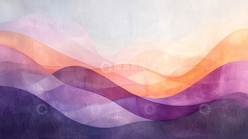 高清大图下载【趣麦麦图】水彩山脉8