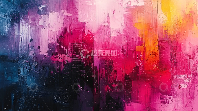 高清大图下载【趣麦麦图】抽象油画
