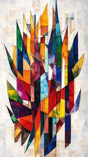 抽象彩色几何图案