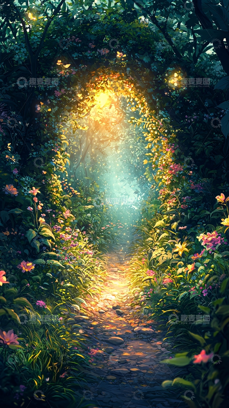 高清大图下载【趣麦麦图】奇幻森林入口