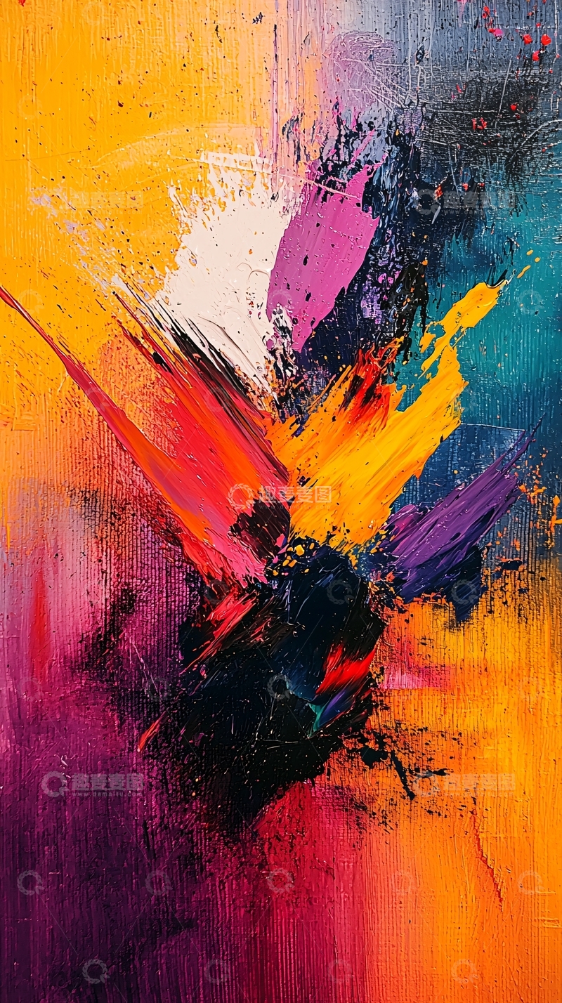 高清大图下载【趣麦麦图】抽象油画