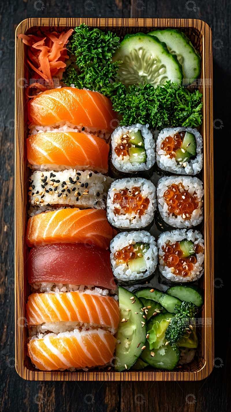 高清大图下载【趣麦麦图】日式寿司拼盘