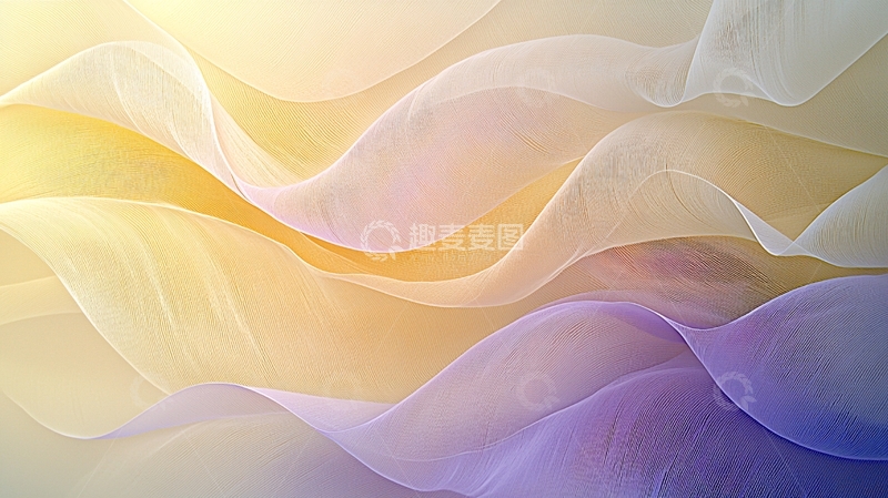 高清大图下载【趣麦麦图】轻柔飘逸的彩色薄纱