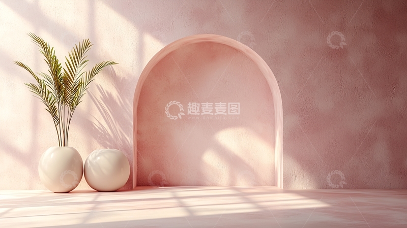 高清大图下载【趣麦麦图】粉色背景