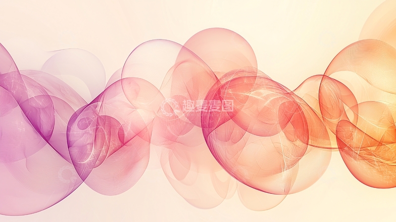 高清大图下载【趣麦麦图】彩色透明气泡背景