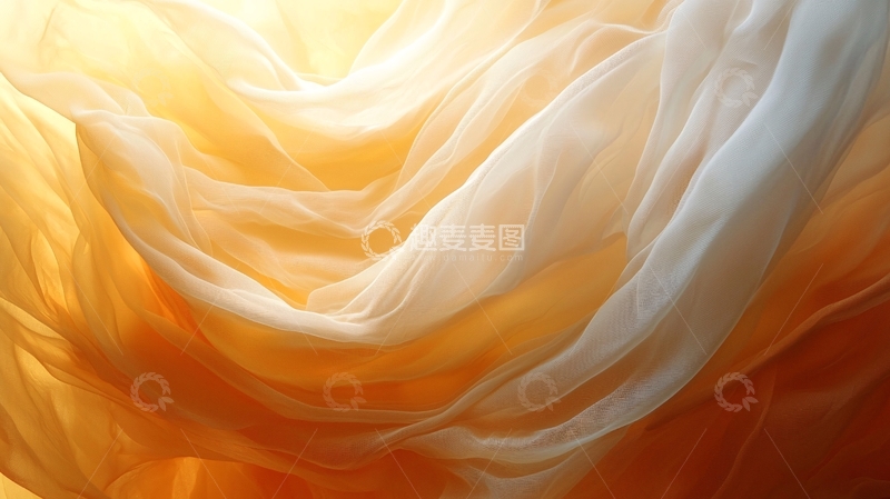 高清大图下载【趣麦麦图】阳光透过轻纱织物