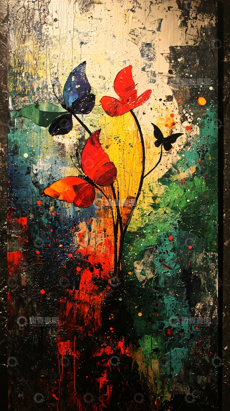 高清大图下载【趣麦麦图】抽象花卉