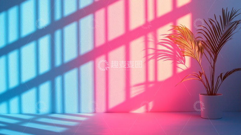 高清大图下载【趣麦麦图】彩色光影墙