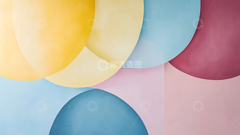 高清大图下载【趣麦麦图】彩色圆形叠加