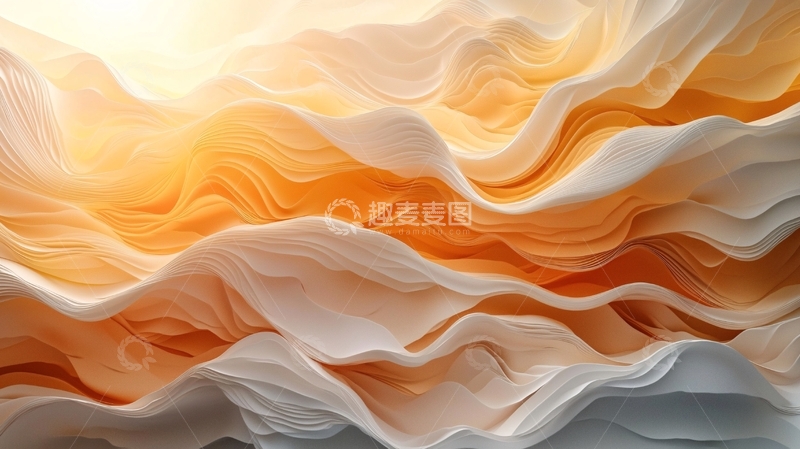 高清大图下载【趣麦麦图】柔和光线下的褶皱质感