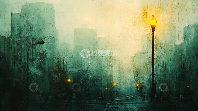 高清大图下载【趣麦麦图】雾都城市街景