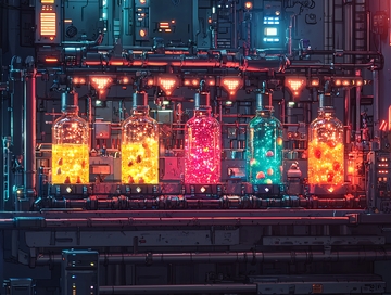 未来科技实验室的液体