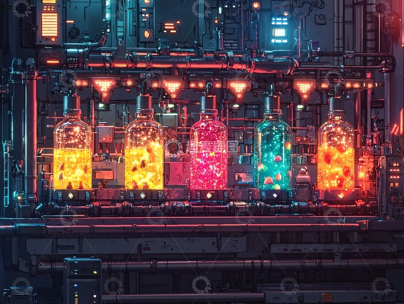 高清大图下载【趣麦麦图】未来科技实验室的液体