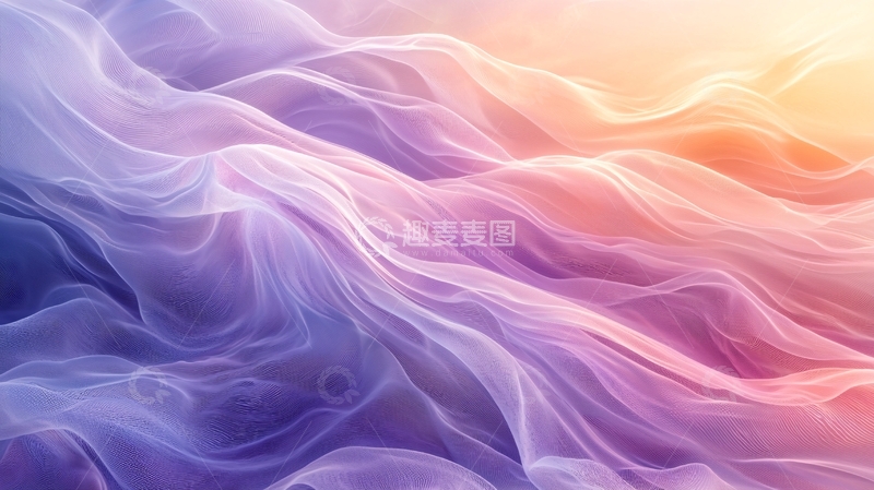 高清大图下载【趣麦麦图】梦幻色彩飘逸丝绸