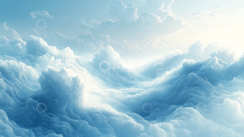 高清大图下载【趣麦麦图】蓝天白云梦幻景象